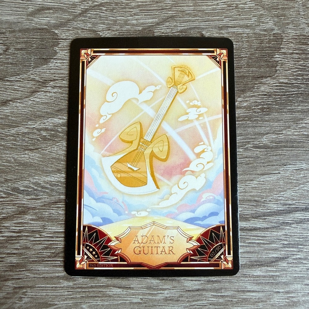 Hazbin Hotel Trading Card Adam's Guitar 2nd Edition 02/50 Limited Collectible